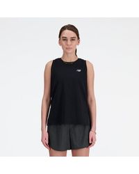 New Balance - Donna Sport Essentials Heathertech Tank - Lyst