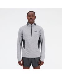 New Balance - Impact Run At 1/2 Zip In Poly Knit - Lyst
