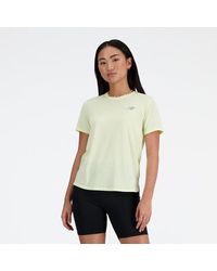 New Balance - Femme Athletics T-Shirt En, Poly Knit, Taille - Lyst