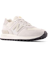 New Balance - 574 Legacy In White/grey Suede/mesh - Lyst