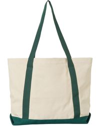New Balance - Classic Canvas Tote In Green Cotton - Lyst