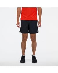 New Balance - Rc Short 7" In Black Polywoven - Lyst
