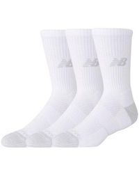 New Balance - Active Crew Socks 3 Pack - Lyst