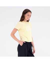 New Balance - Essentials bloomy short sleeve boxy t-shirt - Lyst