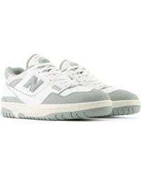 New Balance - 550 In White/green Leather - Lyst