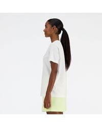 New Balance - Hyper density jersey t-shirt in weiß - Lyst