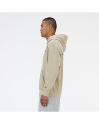 New Balance - Athletics Embroidered Hoodie In Cotton Fleece - Lyst
