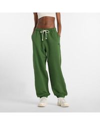 New Balance - Athletics French Terry jogger In Green Cotton - Lyst