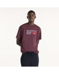 New Balance - Athletics Premium Relaxed Chest Logo T-Shirt - Lyst