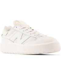 New Balance - Ct302 In White/yellow Suede/mesh - Lyst