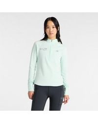 New Balance - London Edition Rc Essential Heat Grid Half Zip - Lyst