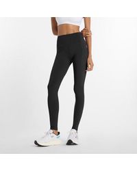 New Balance - Nb Sleek Pocket High Rise Legging 27" - Lyst