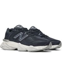 New Balance - 9060 In Blue/black Leather - Lyst