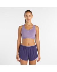 New Balance - Nb Essential Run Bra - Lyst