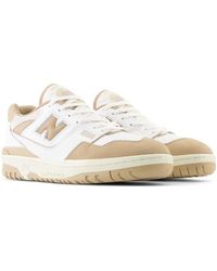 New Balance - 550 In White/beige/grey Leather - Lyst