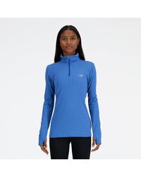 New Balance - Femme Sport Essentials Space Dye Quarter Zip En, Poly Knit, Taille - Lyst