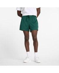 New Balance - Sport Essentials Mesh Short 5" In Green Poly Knit - Lyst