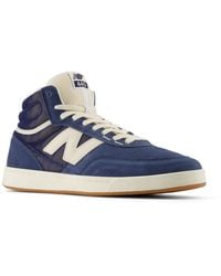 New Balance - Nb Numeric 440 High V2 In Blue/beige Suede/mesh - Lyst