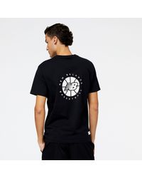 New Balance - Nb hoops essentials fundamental t-shirt - Lyst
