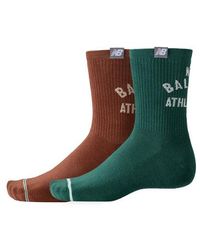 New Balance - Lifestyle Midcalf Socks 2 Pack - Lyst