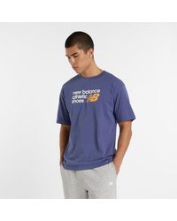 New Balance Athletics Relaxed Archive Walk T-Shirt in Green
