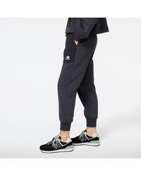 New Balance - Nb athletics fleece woven mix pant - Lyst