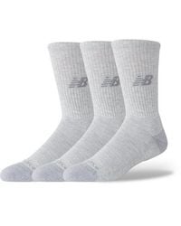 New Balance - Active Crew Socks 3 Pack - Lyst