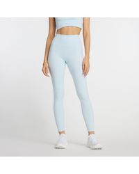 New Balance - Nb Harmony High Rise legging 27" In Blue Poly Knit - Lyst