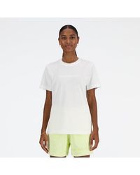 New Balance - Femme Hyper Density Jersey T-Shirt En, Cotton Jersey, Taille - Lyst