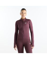 New Balance - Nb Harmony Fitted Full Zip - Lyst