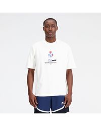 New Balance - Hoops Graphic T-Shirt En, Cotton, Taille - Lyst