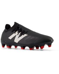 New Balance - Furon Pro Fg V7+ In Black/white/red Synthetic - Lyst