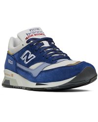 New Balance - Made In Uk 1500 In Blue/white/grey/red Suede/mesh - Lyst