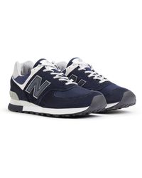 New Balance - Made In Uk 576 In Blue/grey/white Suede/mesh - Lyst