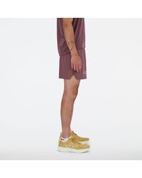 New Balance - London Edition Graphic Rc Short 5 Inch In Brown Polywoven - Lyst