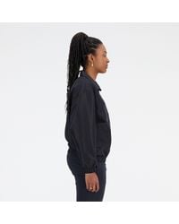 New Balance - Sport Woven Jacket In Black Polywoven - Lyst