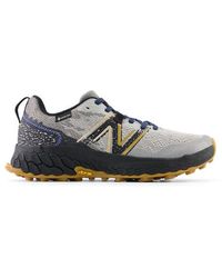 New Balance - Fresh Foam X Hierro V7 Gore-tex® In Grey/black/blue Synthetic - Lyst