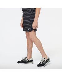 New Balance - Pantalones cortos printed accelerate 5 inch - Lyst