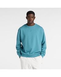 New Balance - Athletics French Terry Crew - Lyst