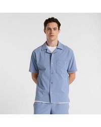 New Balance - Seersucker Button Up Short Sleeve - Lyst
