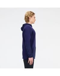 New Balance - Fc Porto Overhead Hoodie In Navy Blue Polyester - Lyst