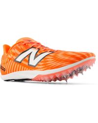 New Balance - Fuelcell Md500 V9 In Orange/white Synthetic - Lyst