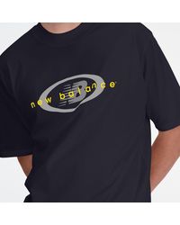 New Balance - Archive oversized t-shirt in schwarz - Lyst