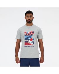 New Balance - Sport essentials triathlon t-shirt in grau - Lyst