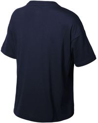 New Balance - Classic Core Stacked T-shirt In Blue Cotton - Lyst