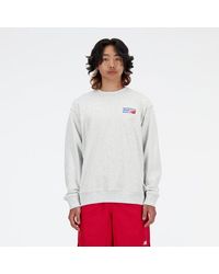 New Balance - Athletics Premium Logo Crew - Lyst