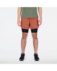 New Balance - Q speed 5 inch 2 in 1 shorts - Lyst