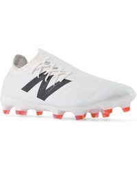 New Balance - Furon Pro Fg V7+ In White/black/red Synthetic - Lyst