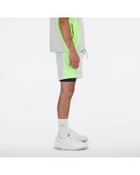 New Balance - Hoops on court 2 in 1 short - Lyst