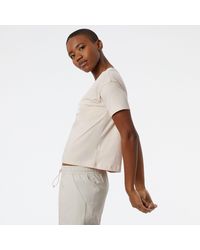 New Balance - Classic Core Stacked T-shirt In Cotton - Lyst
